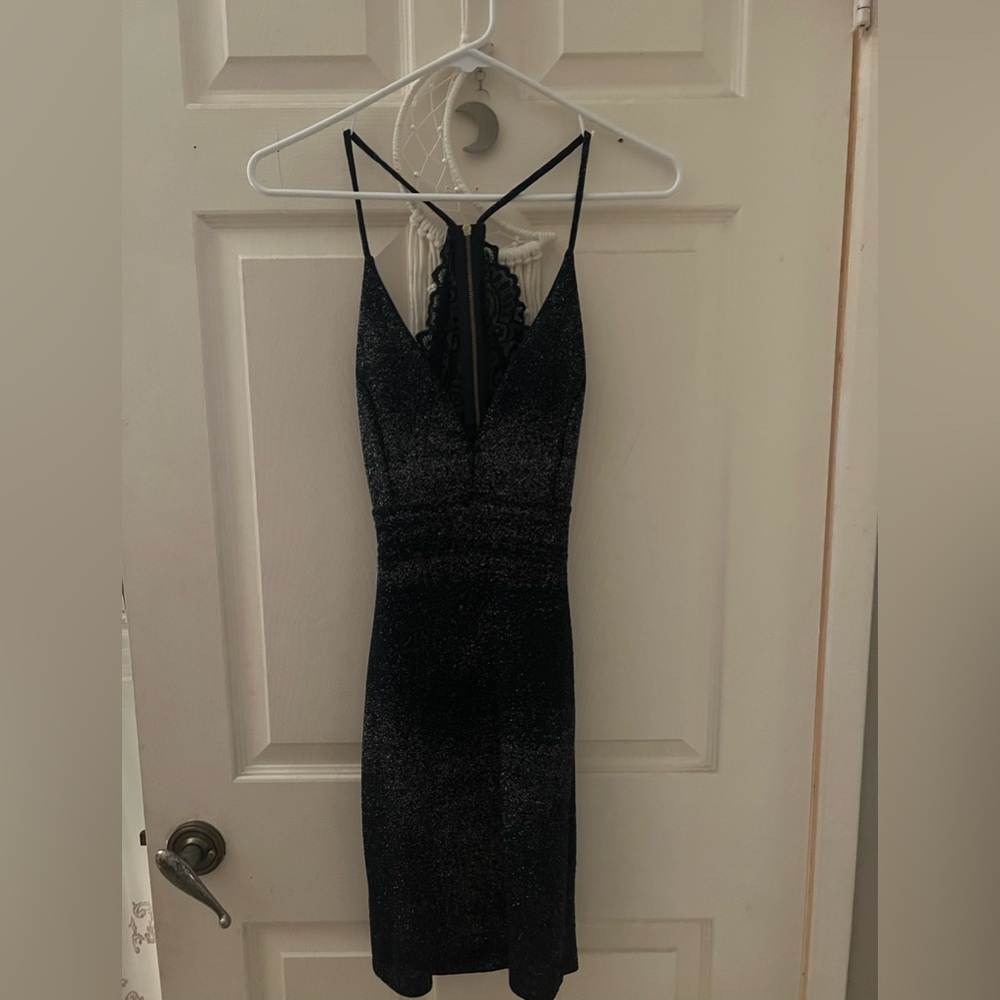 Sparkly Navy Blue Dress